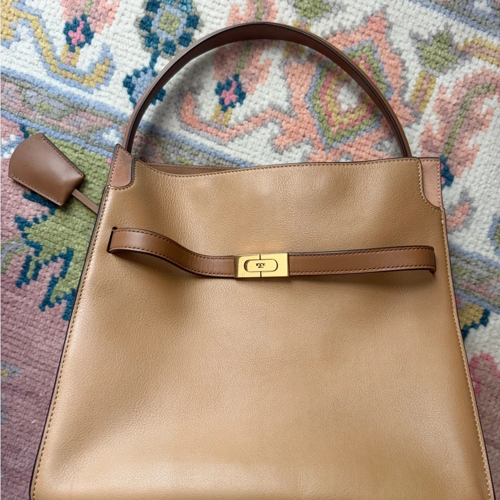 TORY BURCH Lee Radziwill Double bag Light Brown